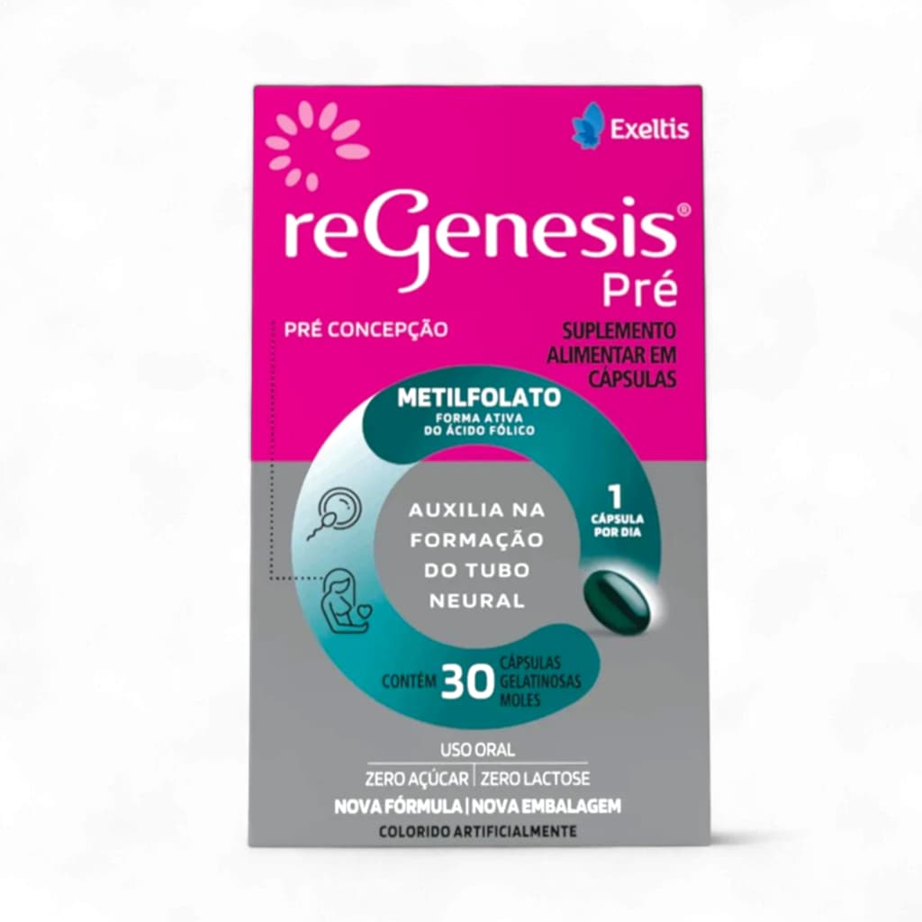 Regenesis Pré - 30 Cápsulas - Suplemento para Pré-Concepção Feminina