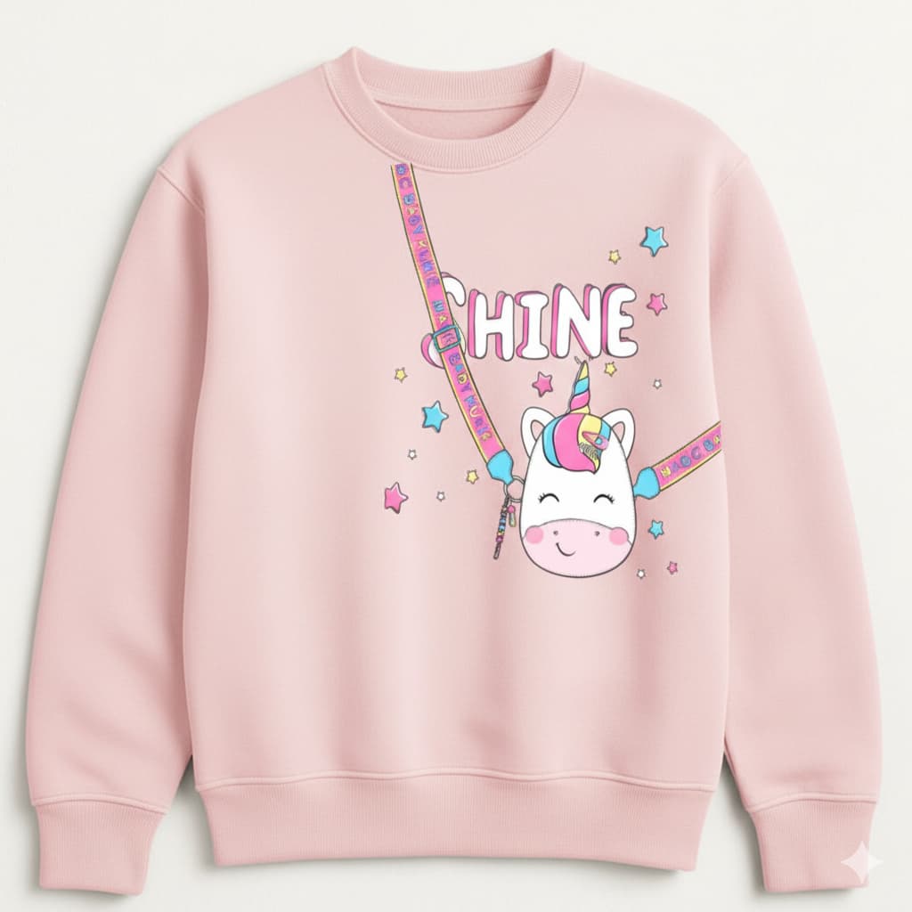 Moletom Feminino Infantil Super Confortável Ideal para o Dia a Dia e Passeios