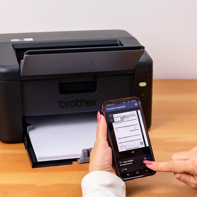 Impressora Brother Laser HL-L1232W Monocromática Wi-Fi USB 110v