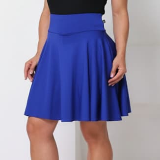 Short Saia midi  Rodada Longo/Moda Evangelica