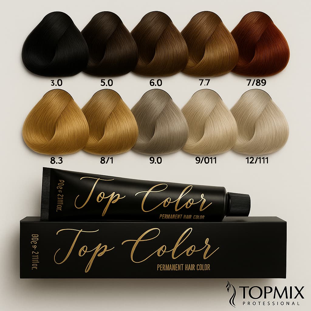 Coloração TopMix Profissional 60g | Cobre 100% dos Brancos | +50 Cores Premium | Brilho Intenso