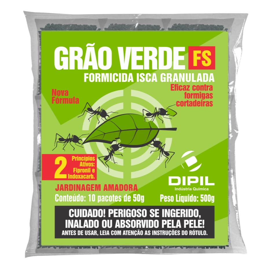Grão Verde Isca Granulada Formiga Cortadeira - até 2 pacotes