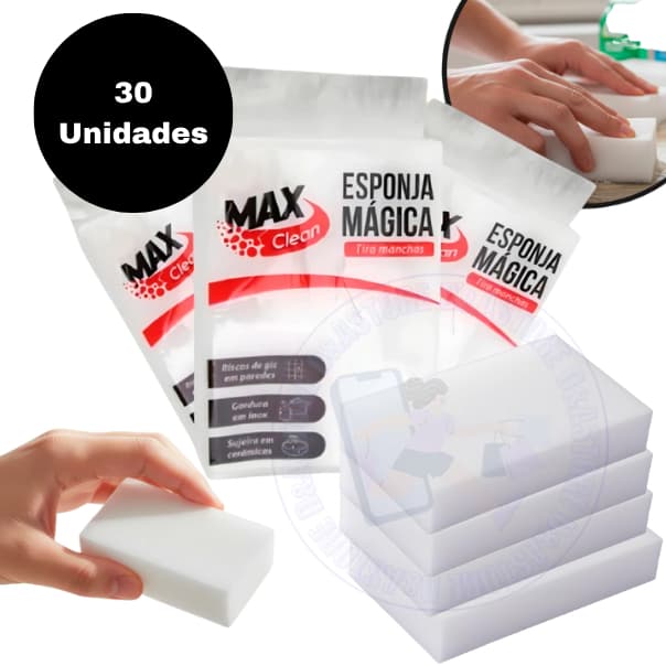Esponja Mágica de Limpeza Multiuso Tira Mancha Sem Esforço Melamina Desengordura