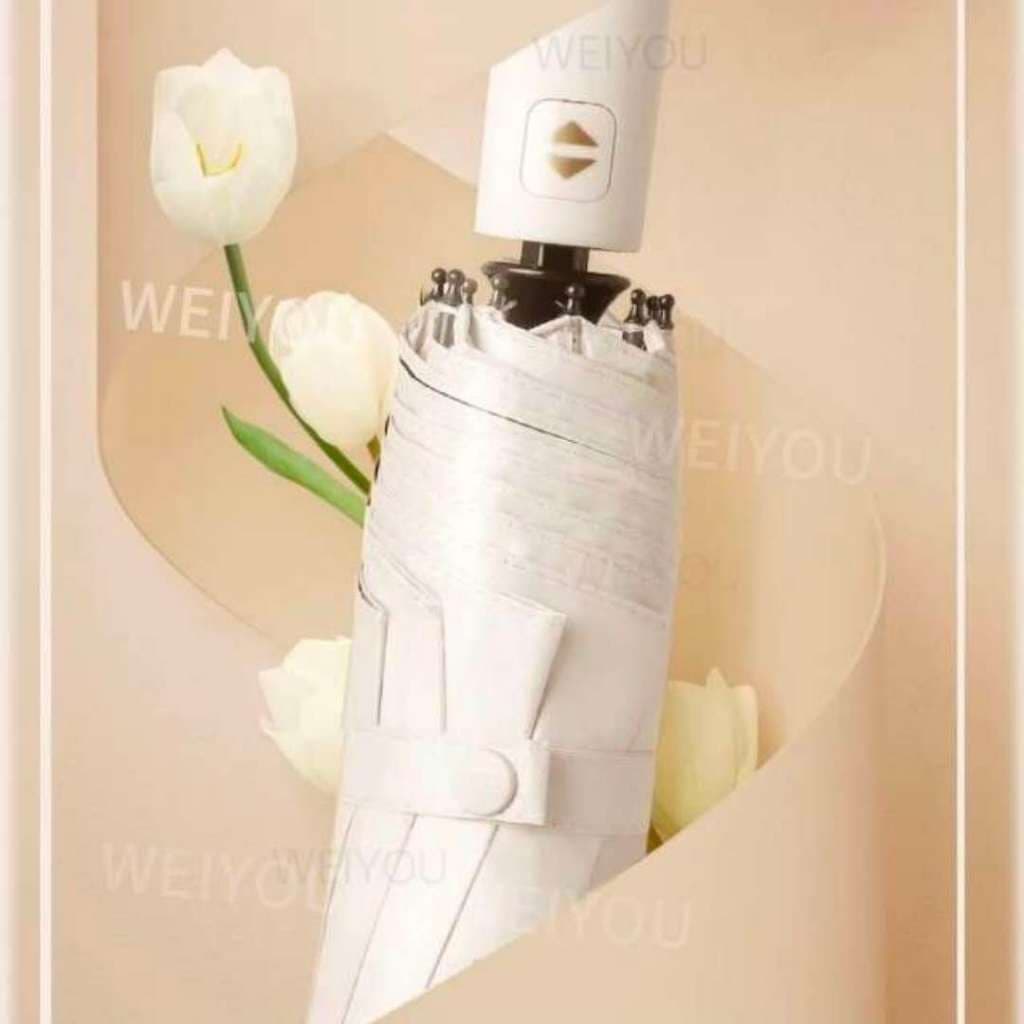 Guarda-sol reforçado de 8 varetas com abertura e fechamento automáticos