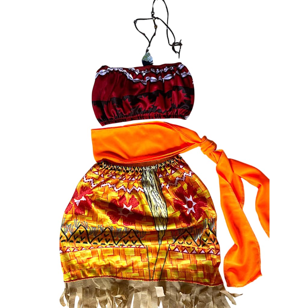 FANTASIA INFANTIL MOANA BRINDE COLAR E FAIXA MENINA