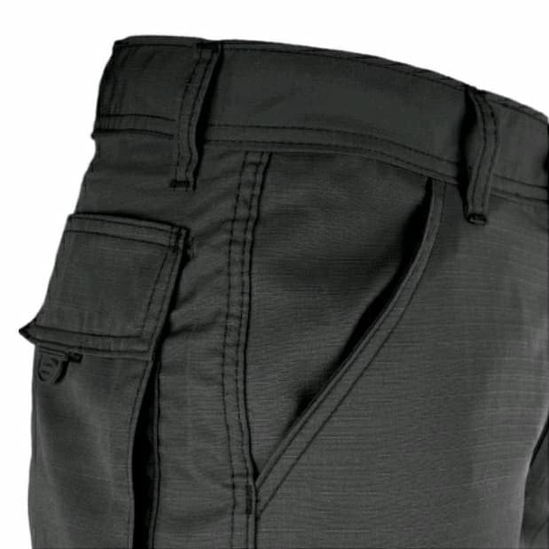 CALÇA TÁTICA MILITAR PRETA FOX BOY REFORÇADA POLY RIP STOP CARGO PESCA TRILHA