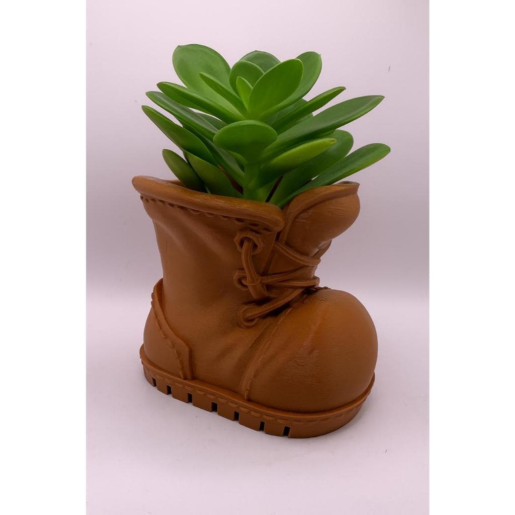 Vaso Bota Decorativa em 3D • Para Suculentas • Decoração Criativa