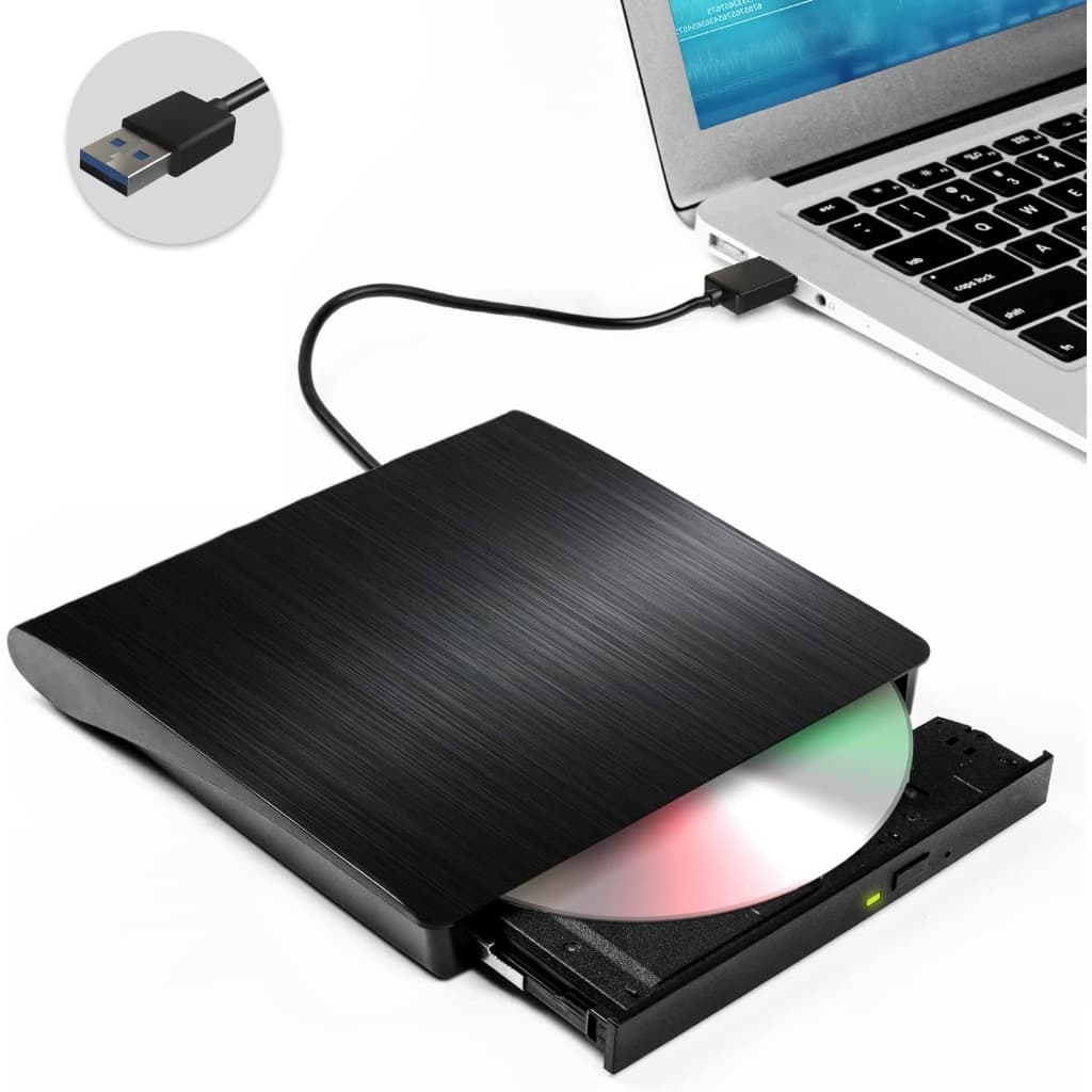 Drive Gravador Dvd Cd Externo Slim Usb 3.0 Portátil Pc Ultrabook