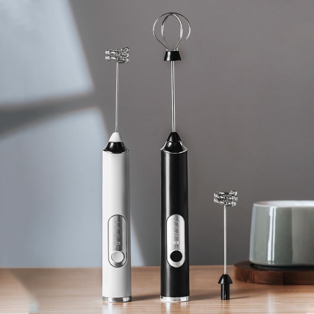 Mini Mixer de Bebidas 2 em 1 Portátil Batedor Misturador Recarregável para Bebidas Leite Café Clara