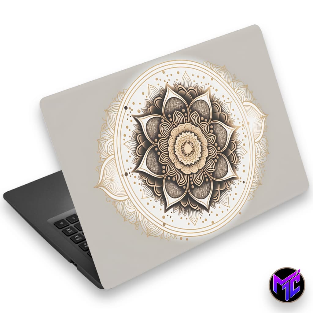 Skin Adesivo para Notebook Mandala Luxo (parte externa)