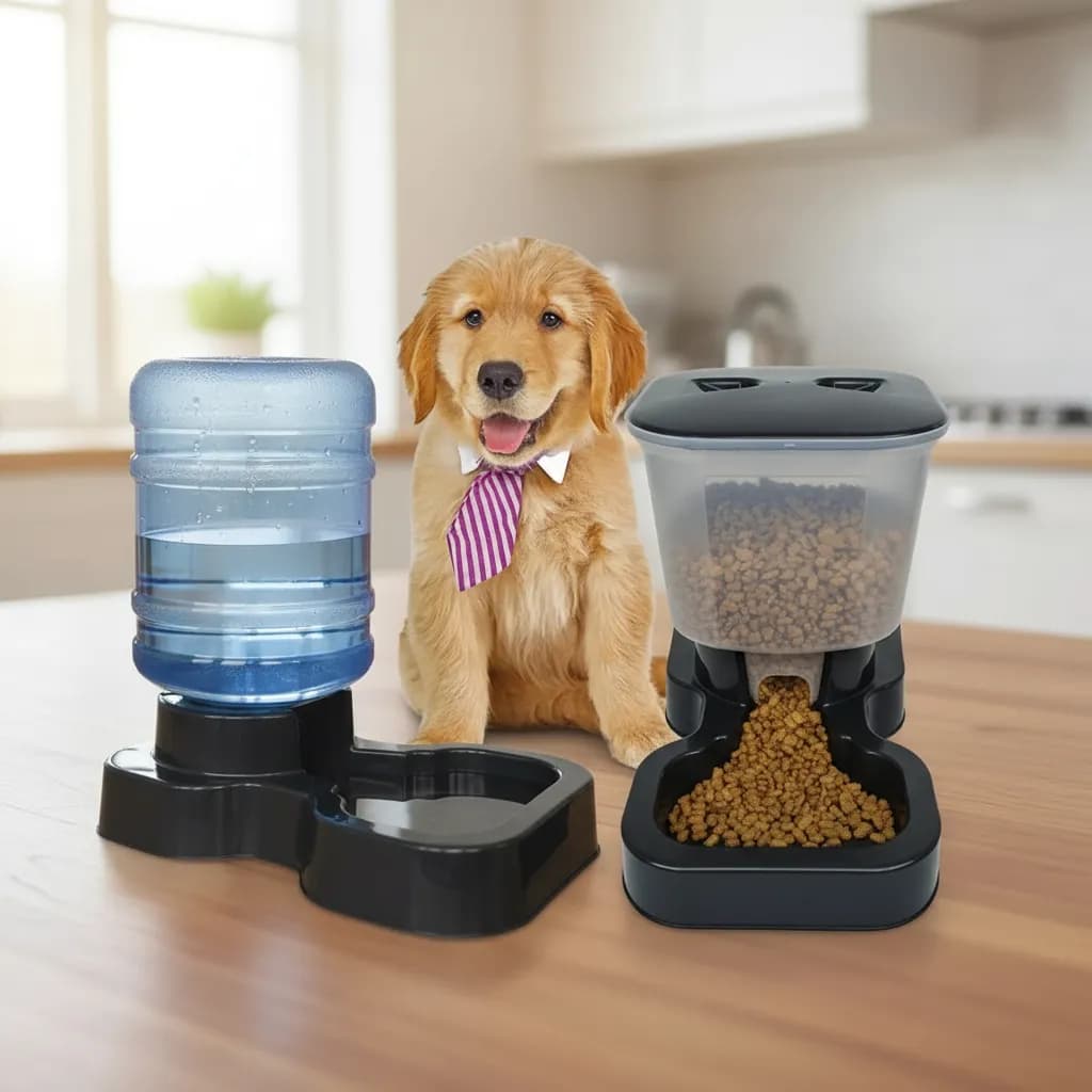 Kit Bebedouro 10 Litros E Comedourto 8 Litros Pet Porte Grande