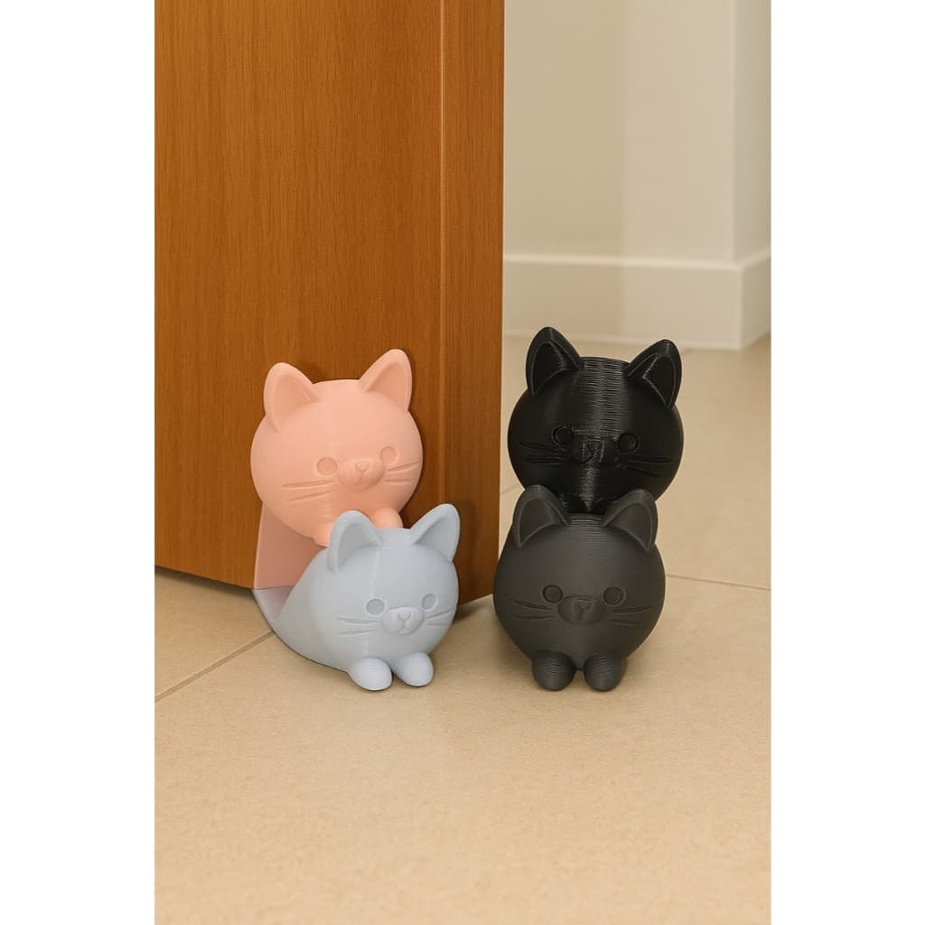 Trava Aparador Porta Formato Gato Fofo – Decorativo e Eficiente Gatinho