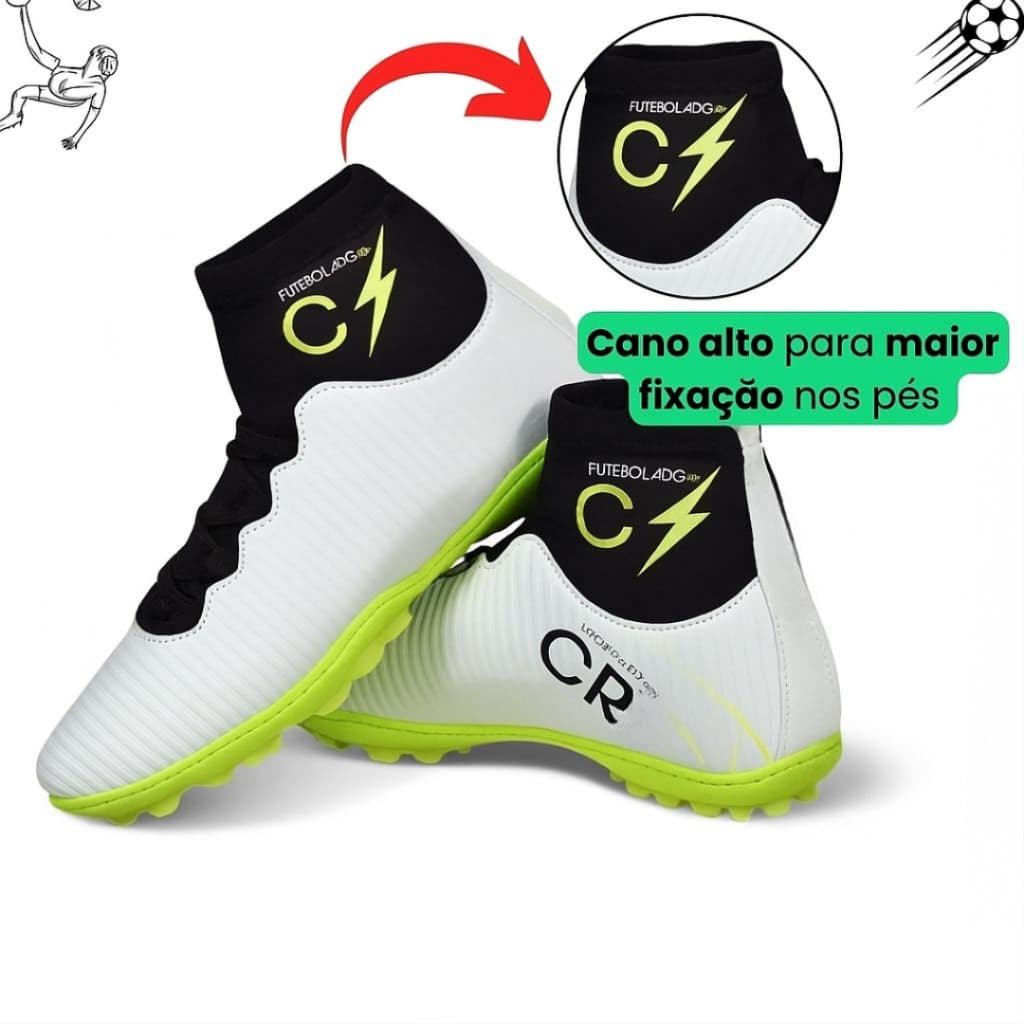 Chuteira Soceity Adulto Juvenil Escolar Infantil Promoção costurada e colada Envio Imediato
