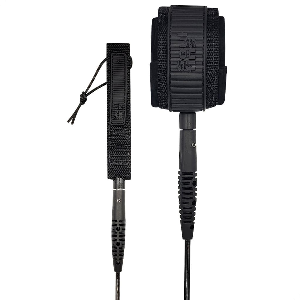 Leash Prancha de Surf Longboard 9pés X 7mm Injetado Duplo Girador Strap Panturrilha Soulfins