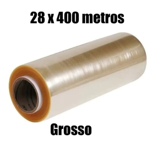 Bobina Plastico Filme Pvc 28cm X 400 METROS | ESTICAVEL | RESISTENTE