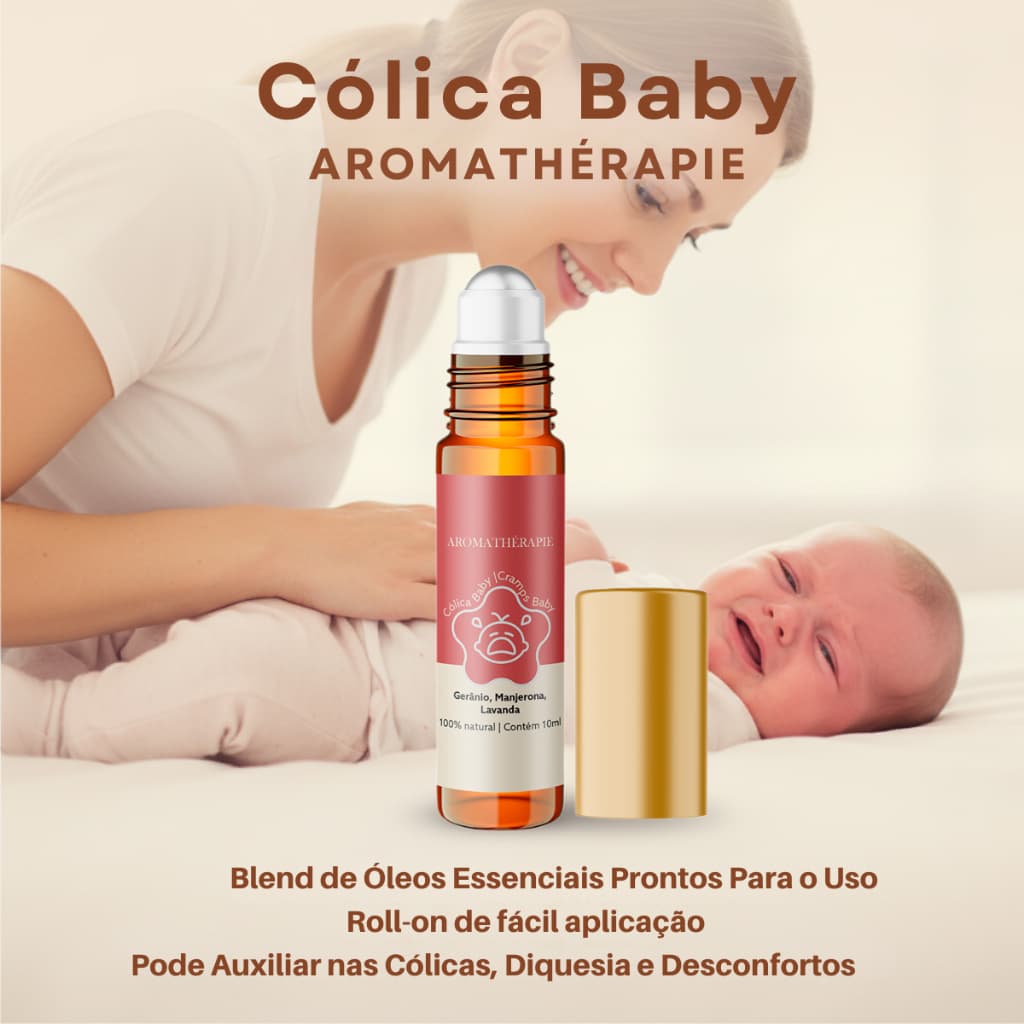 Aromaterapia Cólica Baby Natural Blend Óleos Essenciais Aromathérapie
