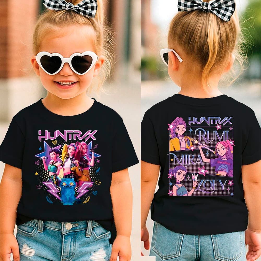 Camiseta infantil Kpop Huntrix Cod 005 Saja Boys T-Shirt Algodão Streetwear Envio Nacional 24 horas
