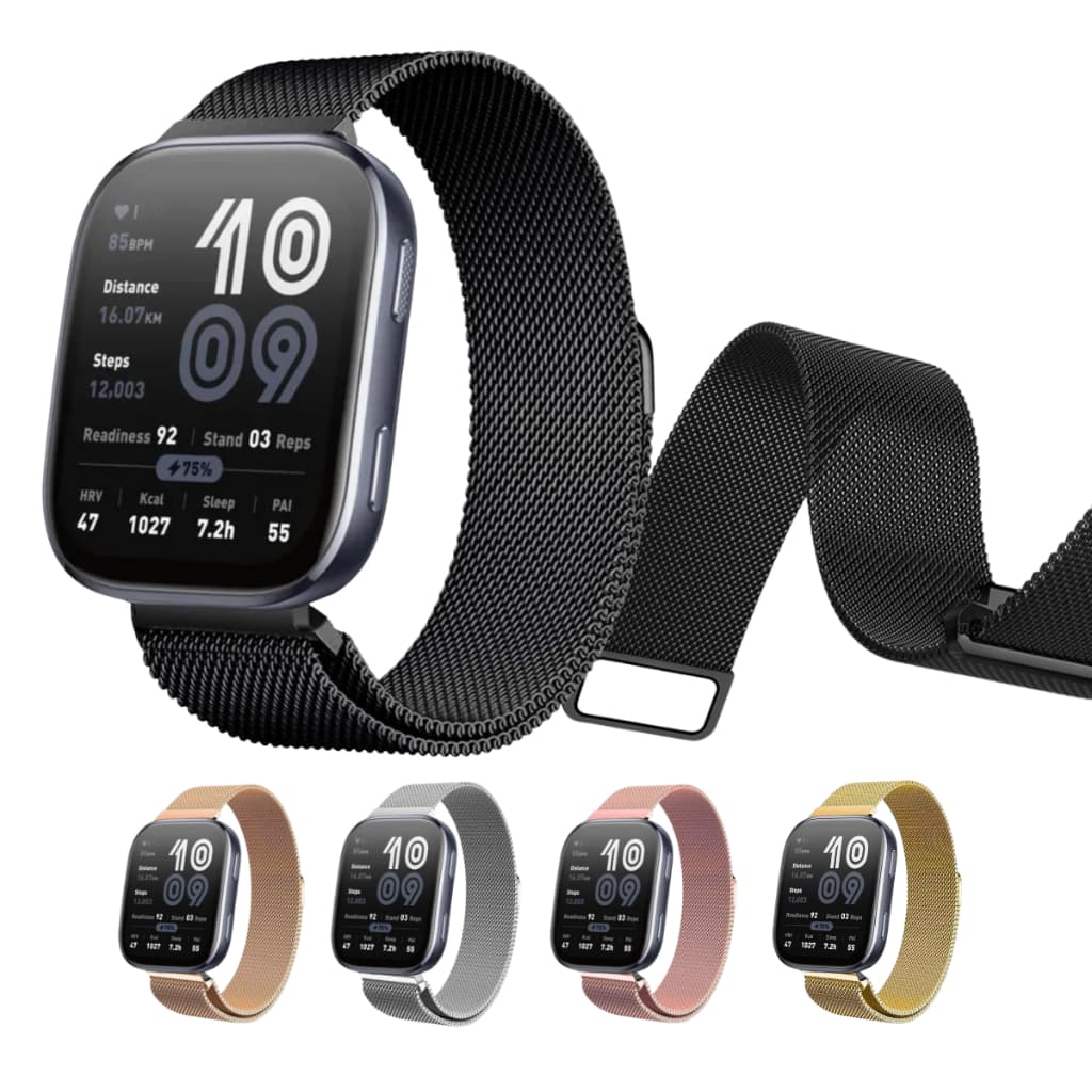 Pulseira De Metal Com Fecho Magnético Para Amazfit Bip 5/Bip 6