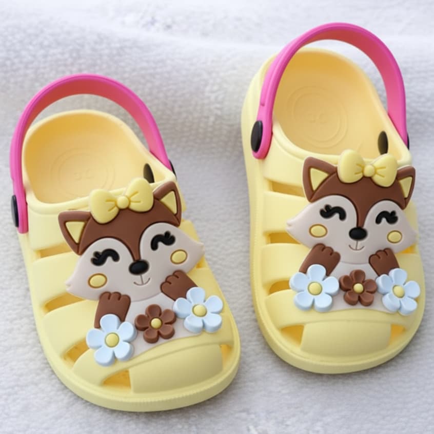 Papete Infantil Menina Babuche Sandália Leve Confortável Macia Quinta Virtual