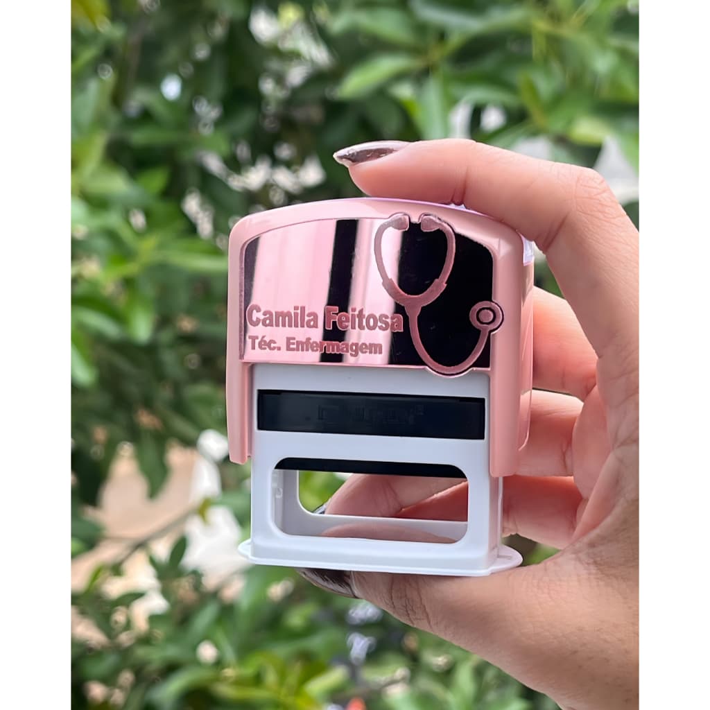 Carimbo com Placa espelhada - Diversas Profissões e Modelos 