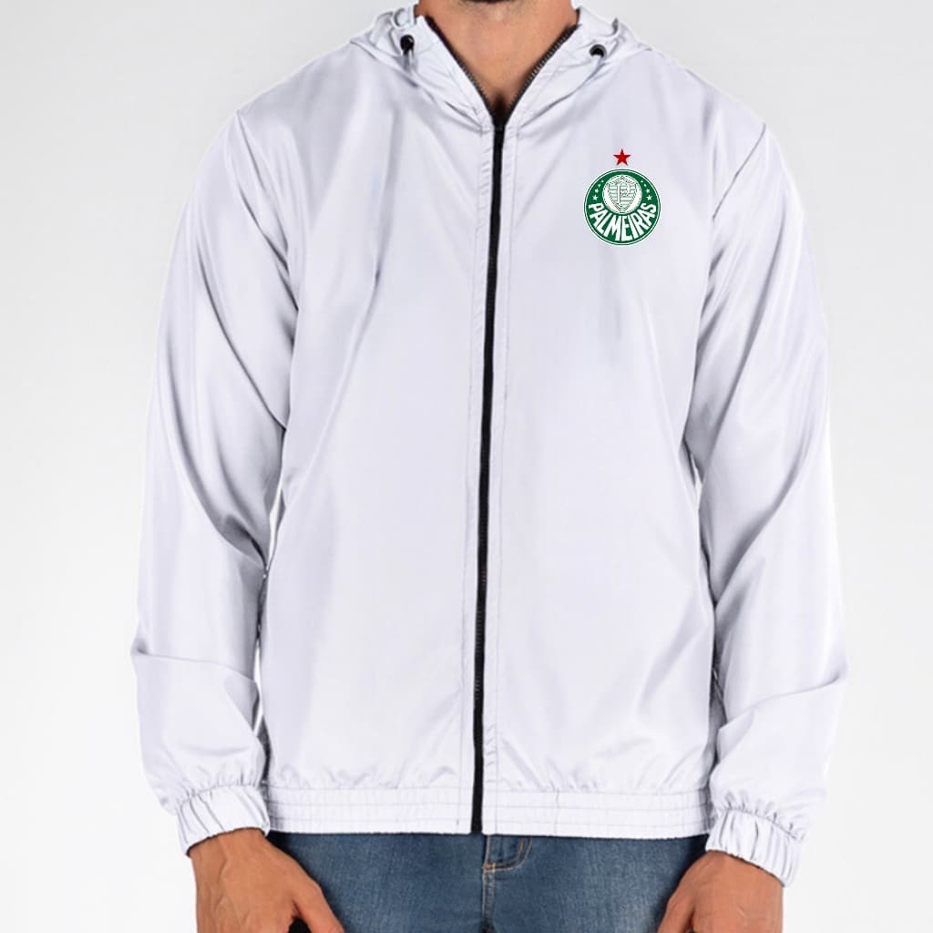 Jaqueta Verdão Corta Vento Palm Porco Impermeável Masculina Refletivo  Ultra leve com Capuz Ziper e Bolso