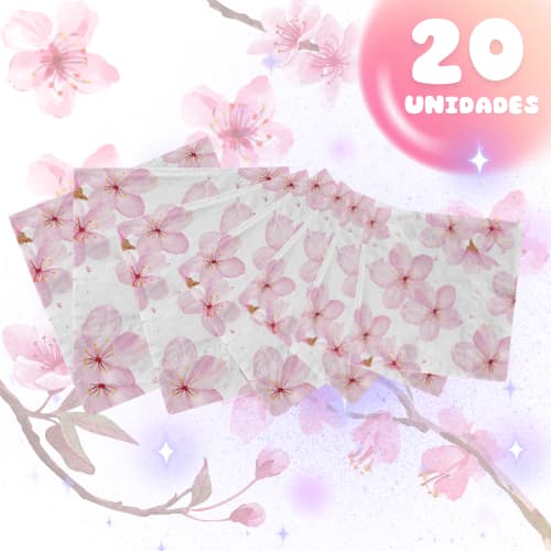 Guardanapo De Papel Folha Dupla 20 Un Jasmine Flores Mesa Posta Decoupage