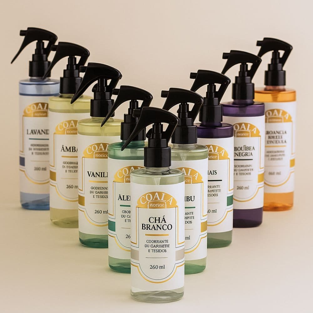 Odorizante Spray Coala 260ml p/ Ambientes e Tecidos – Chá Branco/Âmbar