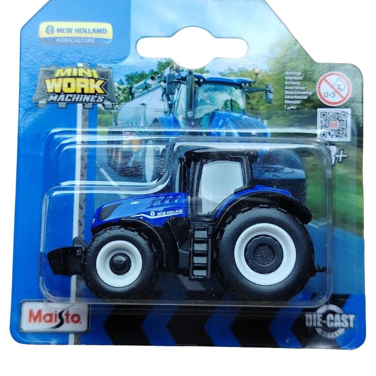 Miniatura Trator New Holland Massey ferguson fendt Escala 1/64 Maisto 6,5cm
