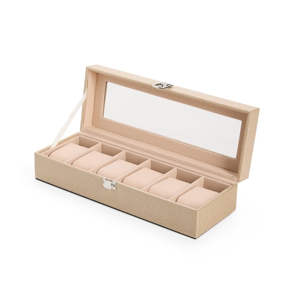 Porta Relogio 06 Lugares Luxo Dourado Dourado