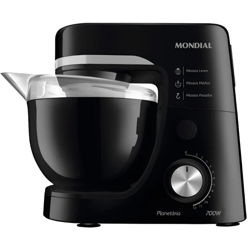 Batedeira Planetária Mondial 127V Preta