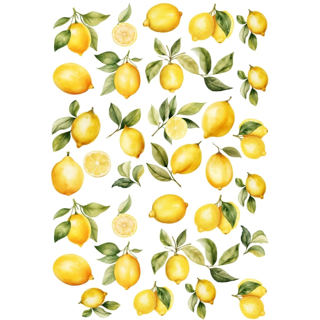 Decalques Porcelana Forno Caseiro - Limão Siciliano Mix