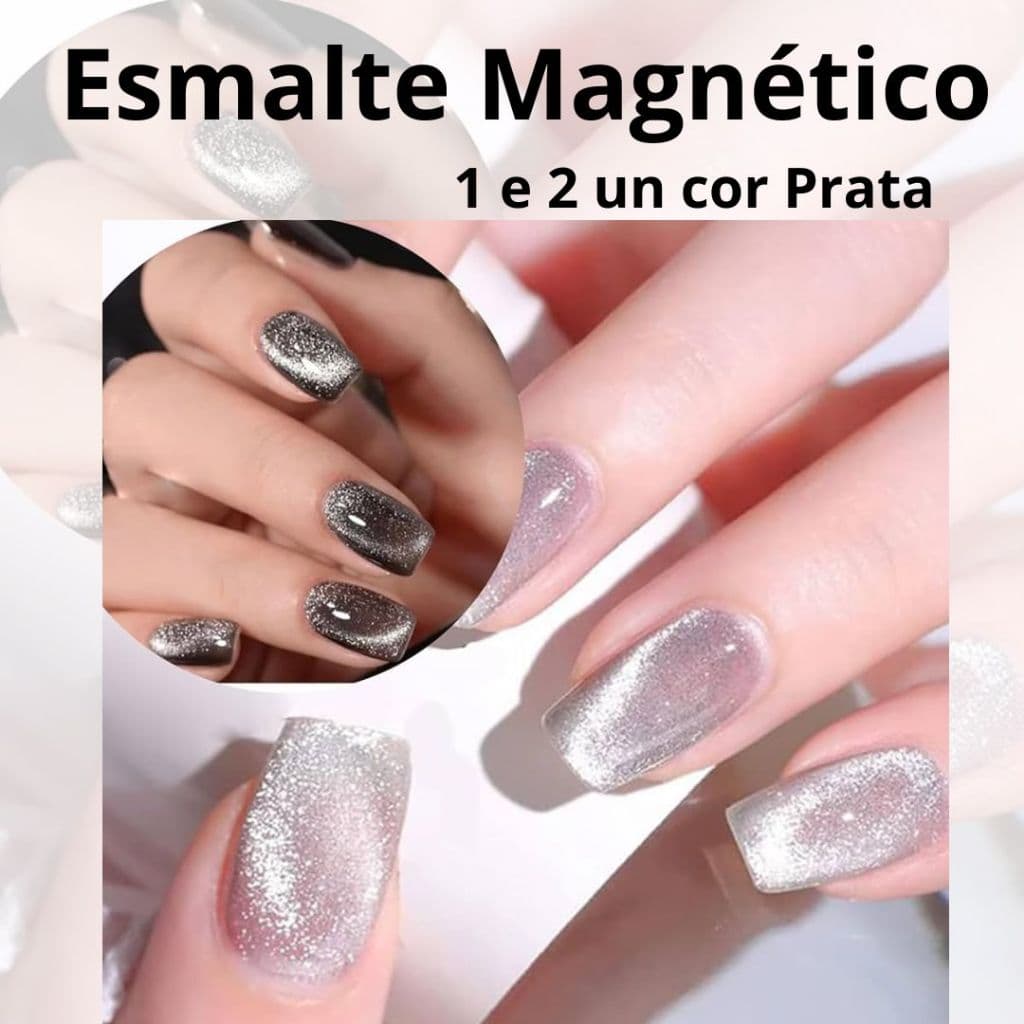 Esmalte Magnético Reflexível 1 ou 2 unidades na cor Prata, prefeito.
