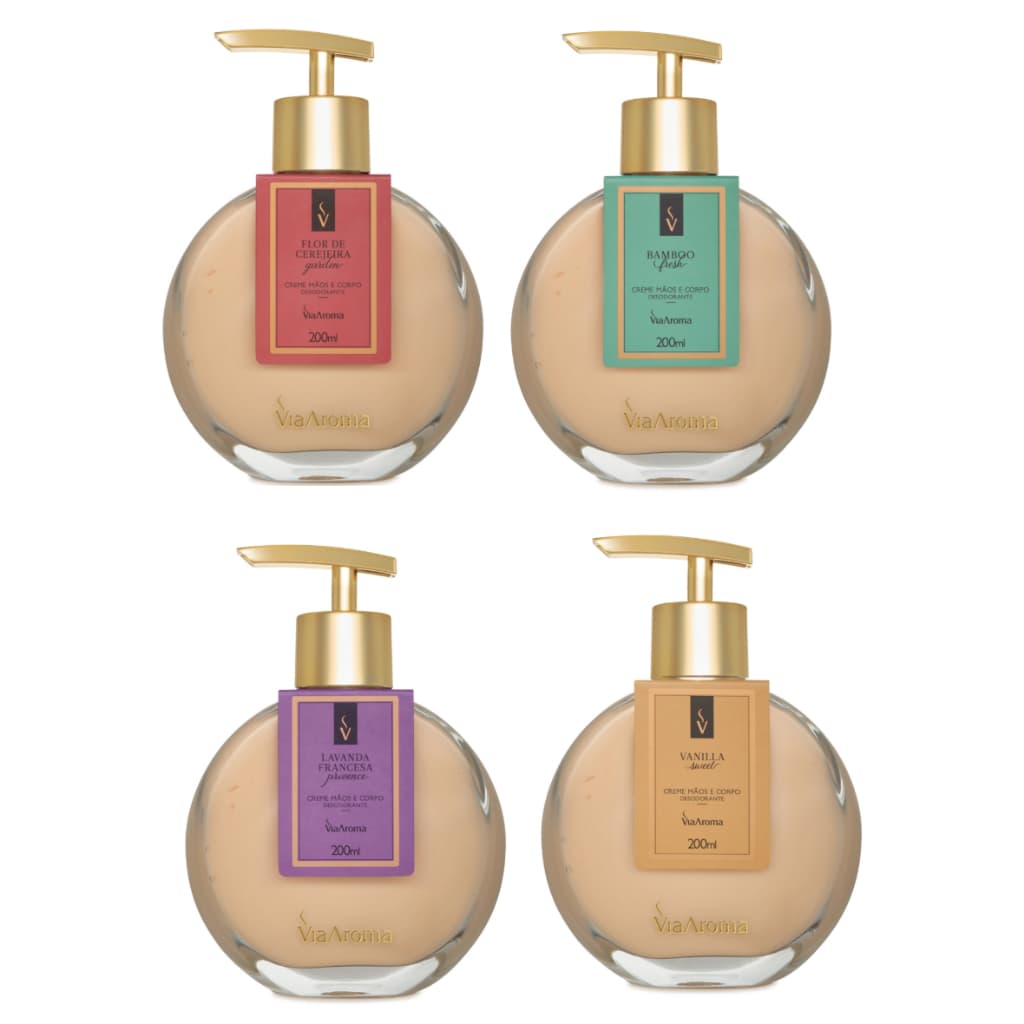 Hidratante Creme Mãos e Corpo Desodorante  original Via Aroma