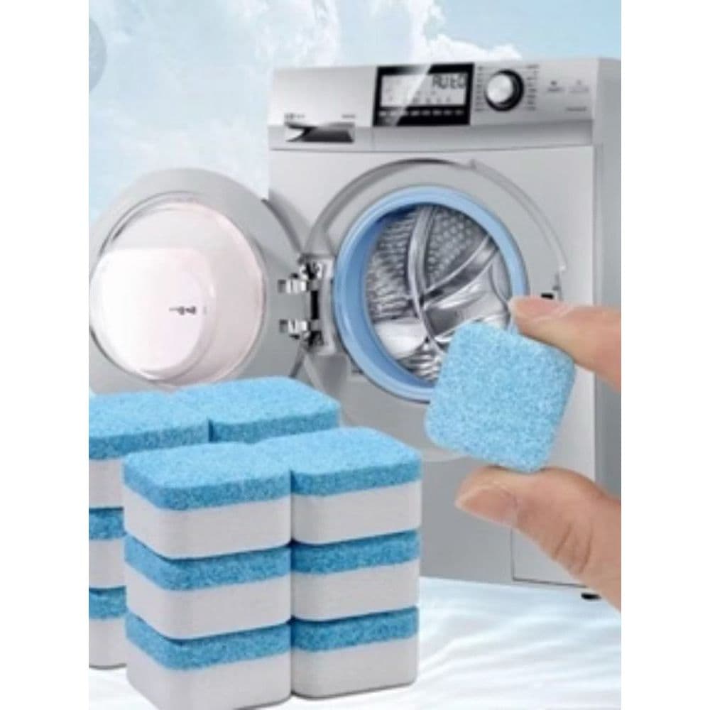 KIT20 Pastilhas para Limpeza de Máquinas de Lavar Roupas Efervescentes Multifuncional Máquinas de Lavar