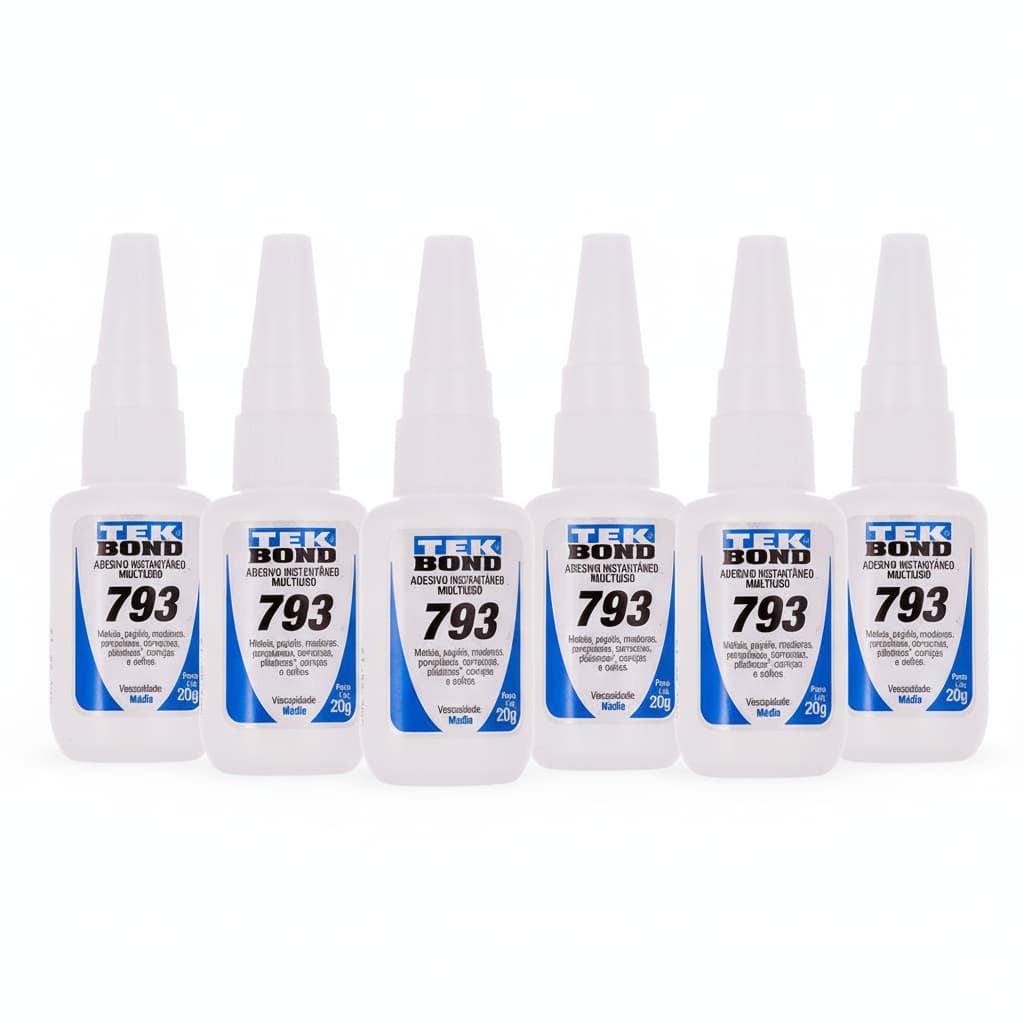 12 Peças Cola Instantânea Tek Bond 20g