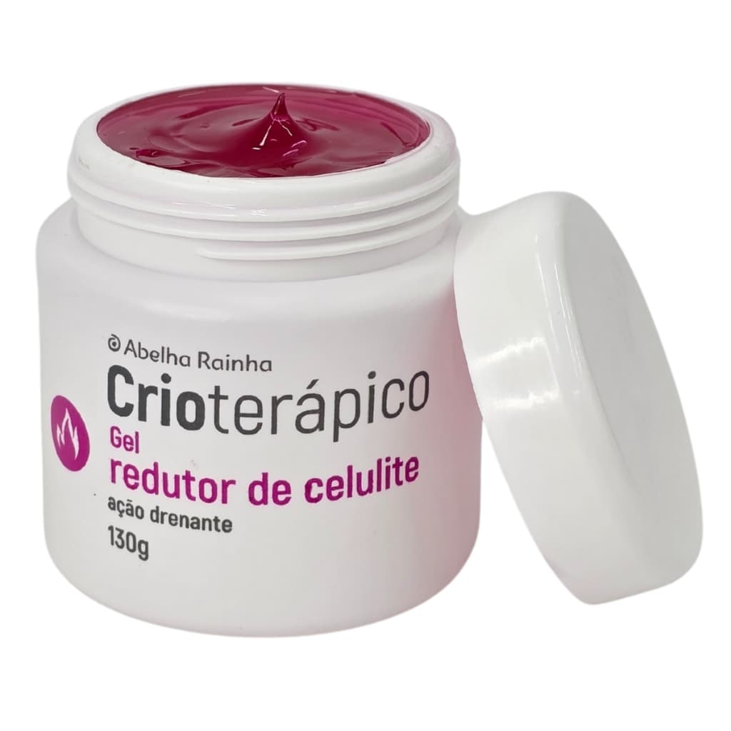 Gel Redutor de Celulite Ação Drenante Crioterápico Abelha Rainha 130g
