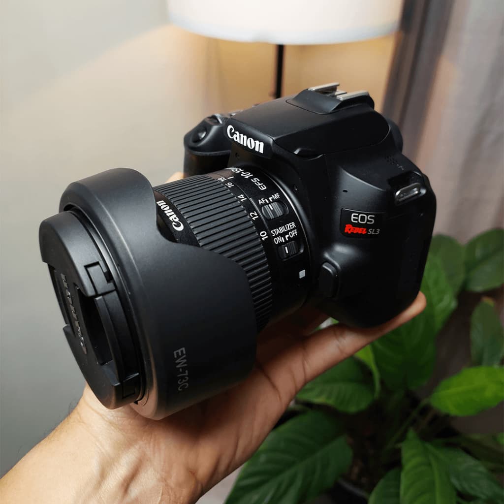Câmera Canon Sl3 Lente Ef-s18-55mm + Lente 10-18mm (Usado)