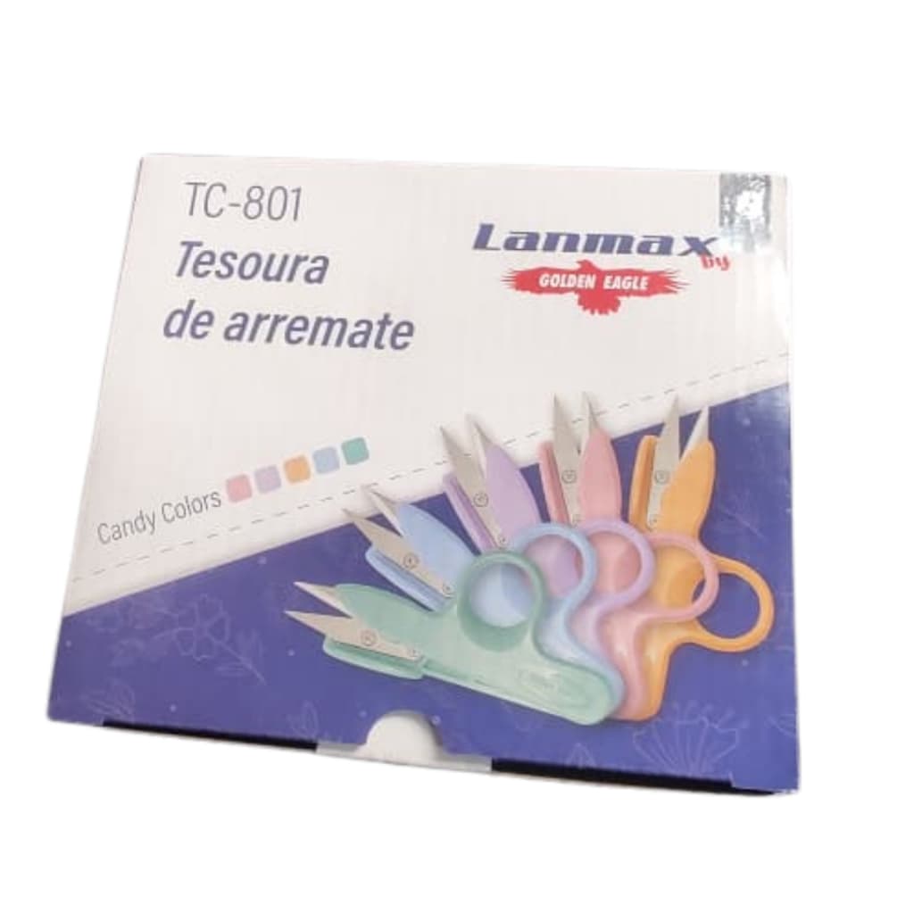 Kit 12 Tesouras Tique Tique Arremate Corta Fio Costura Atacado (Cor Sortida)