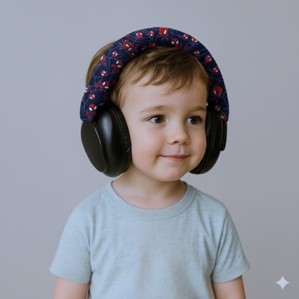 Abafador de ruidos para autista homem aranha