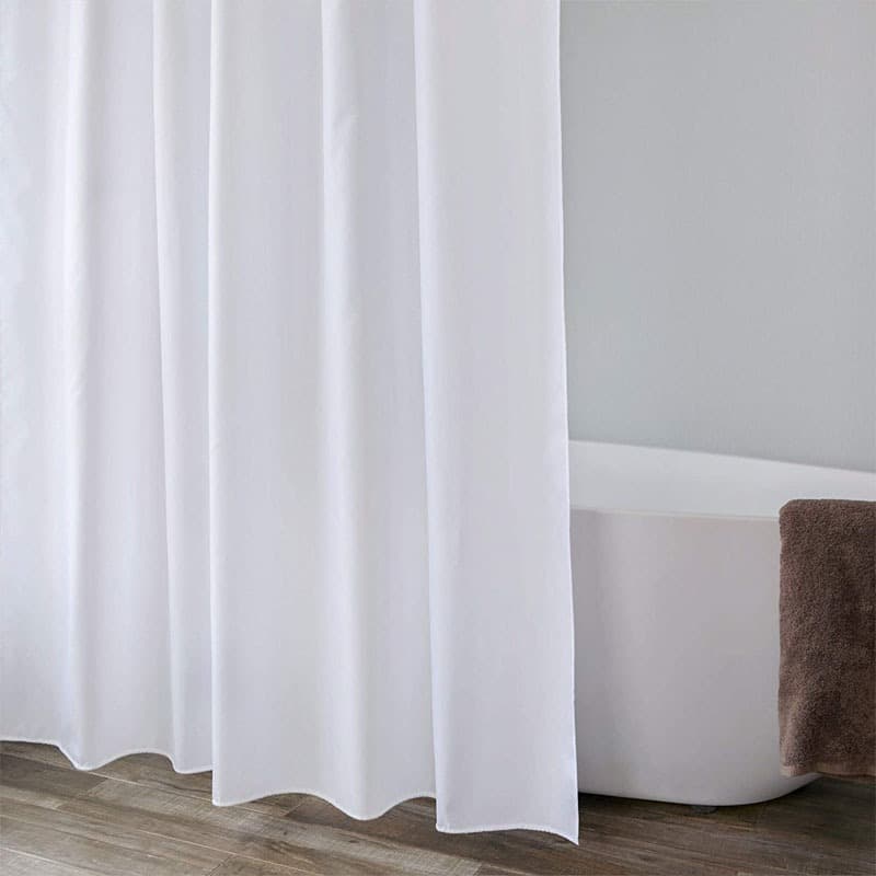 CORTINA BOX LISA EM PVC PARA BANHEIRO À PROVA D'ÁGUA