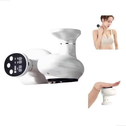 Máquina de cupping eletrônica inteligente, massagem, 6 velocidades, 6 temperaturas, luz vermelha, terapia de vácuo