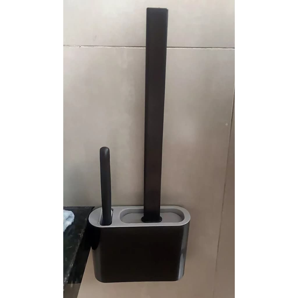 2 EM 1 Escova Sanitária Quadrada Multiuso Para Privada de Silicone