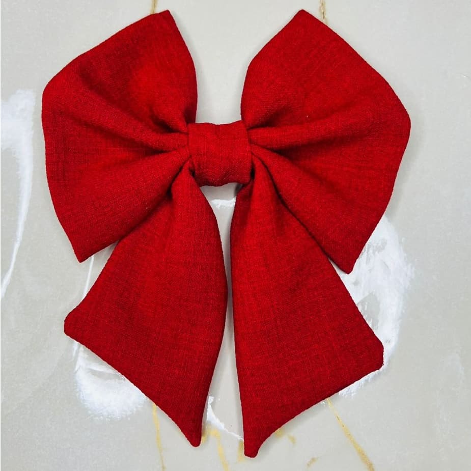 laço grande moda feminina adulto /laço de cabelo bico de pato diversas cores vermelho