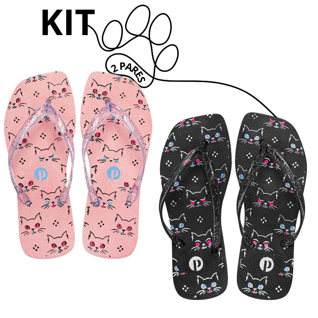 Kit Chinelo Feminino Confortável Leve