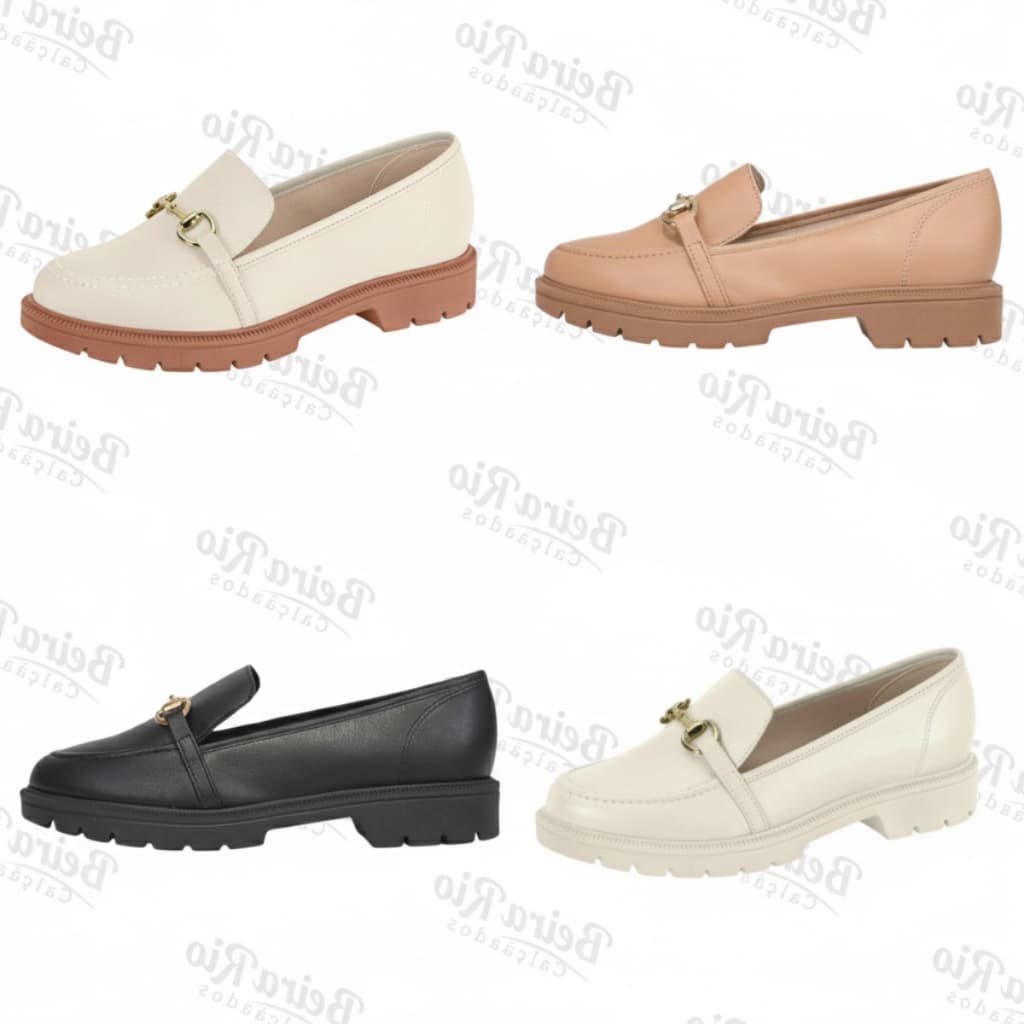 Mocassim Fivela Beira Rio Loafer