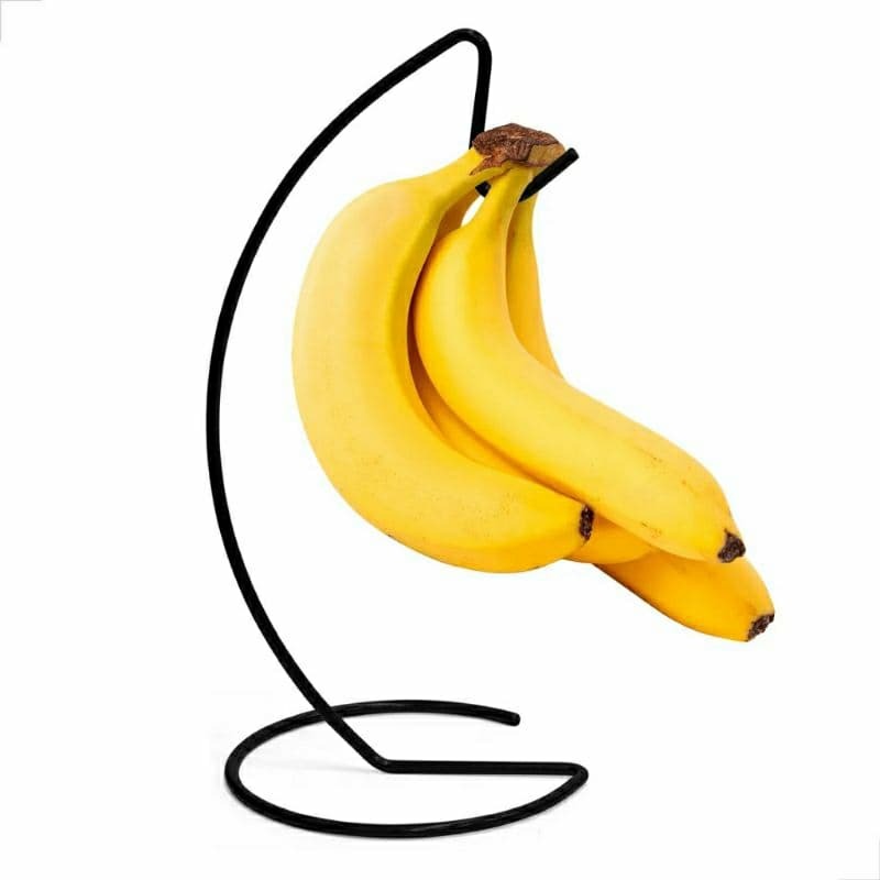 Suporte de Banana Preto em Metal Porta Banana / Banana Holder Moderno para Cozinha