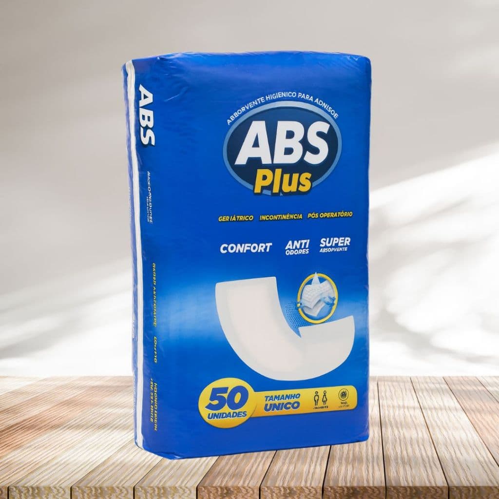 Absorvente Geriátrico Abs Plus – Pacote Econômico com 50 Unidades | Entrega Rápida