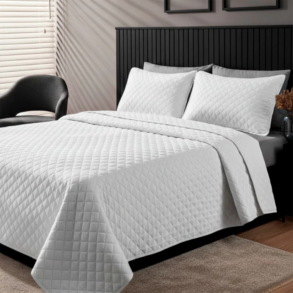 Kit Cobre Leito Colcha Matelada Premium Ultrassonica Várias Cores Super Macio