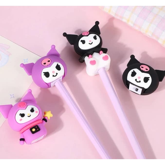 💜 Kit 2 Apontadores Kuromi de Silicone
