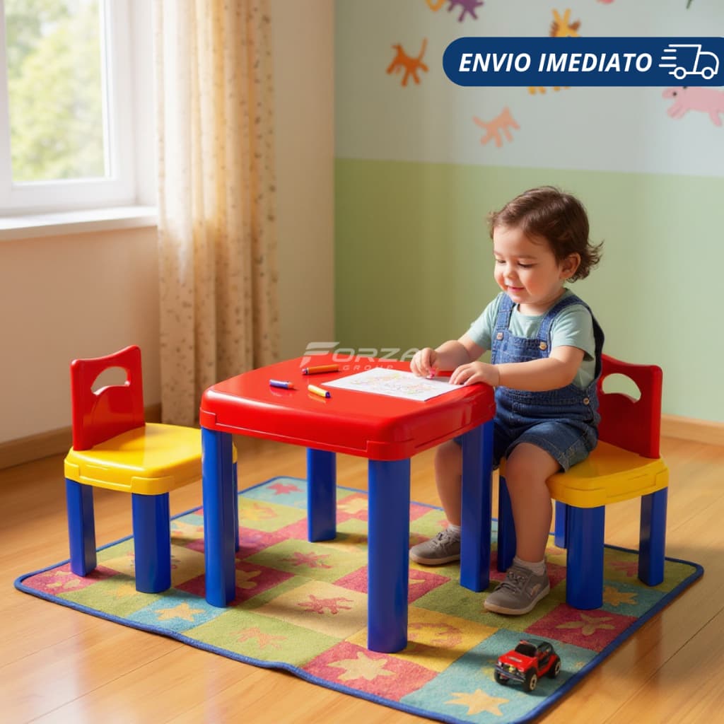 Mesinha de Brinquedo Infantil Didatica Mesa e Cadeiras Meninas Menino